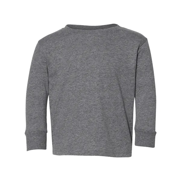Rabbit Skins Toddler Fine Jersey Long Sleeve Tee - Rabbit Skins Toddler Fine Jersey Long Sleeve Tee - Image 7 of 36