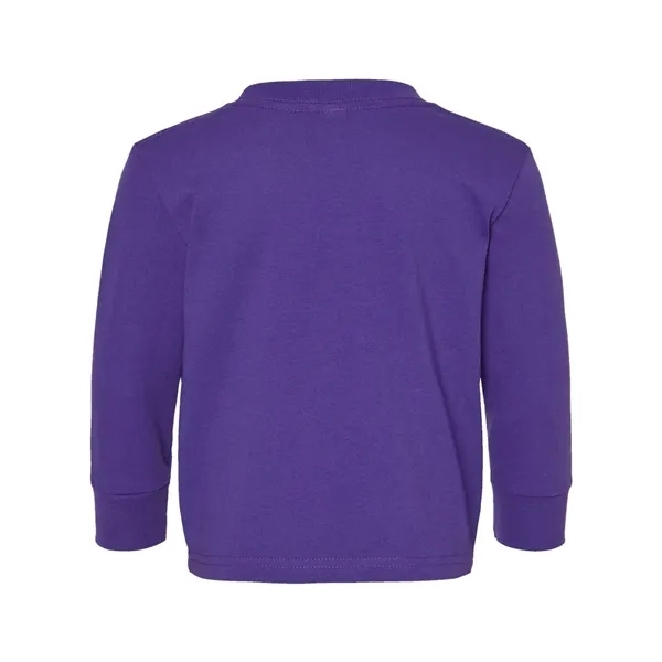 Rabbit Skins Toddler Cotton Jersey Long Sleeve Tee - Rabbit Skins Toddler Cotton Jersey Long Sleeve Tee - Image 14 of 20