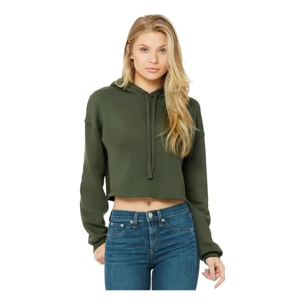 BELLA + CANVAS Women's Crop Fleece Hoodie Sweatshirt - BELLA + CANVAS Women's Crop Fleece Hoodie Sweatshirt - Image 15 of 27