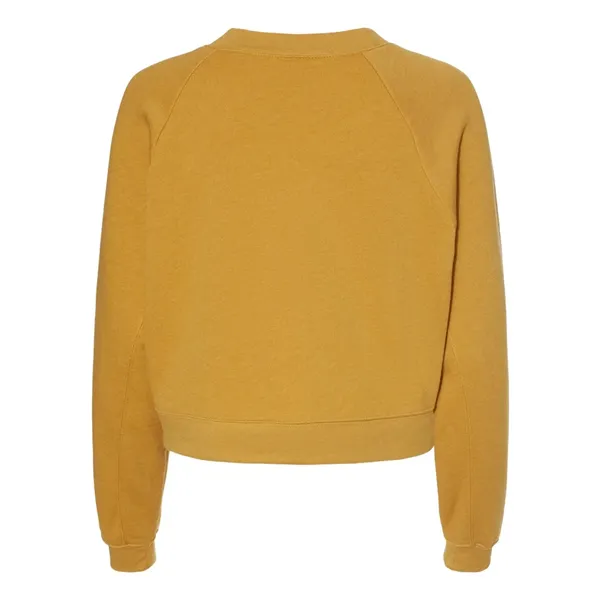 BELLA + CANVAS Women's Crop Raglan Fleece Crewneck Sweats... - BELLA + CANVAS Women's Crop Raglan Fleece Crewneck Sweats... - Image 8 of 14