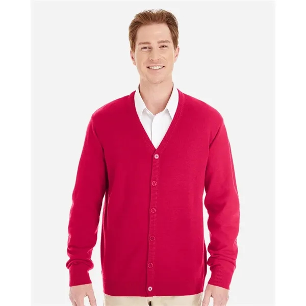 Harriton Men's Pilbloc™ V-Neck Button Cardigan Sweater - Harriton Men's Pilbloc™ V-Neck Button Cardigan Sweater - Image 0 of 5