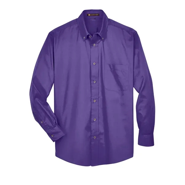 Harriton Men's Easy Blend™ Twill Shirt - Harriton Men's Easy Blend™ Twill Shirt - Image 25 of 30
