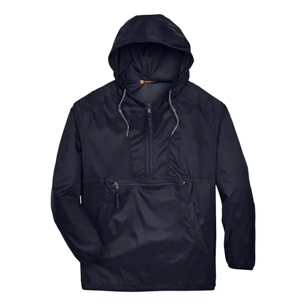 Harriton Unisex Packable Hooded Nylon Jacket - Harriton Unisex Packable Hooded Nylon Jacket - Image 3 of 8