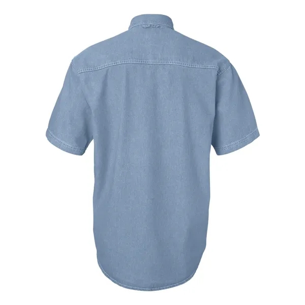 Sierra Pacific Men's Denim Short Sleeve Shirt - Sierra Pacific Men's Denim Short Sleeve Shirt - Image 9 of 9