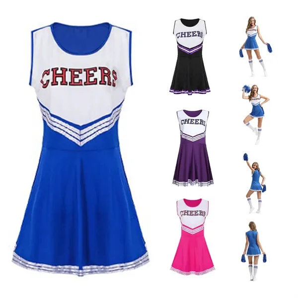 College Sports Cheerleader Uniform Outfit - College Sports Cheerleader Uniform Outfit - Image 1 of 1