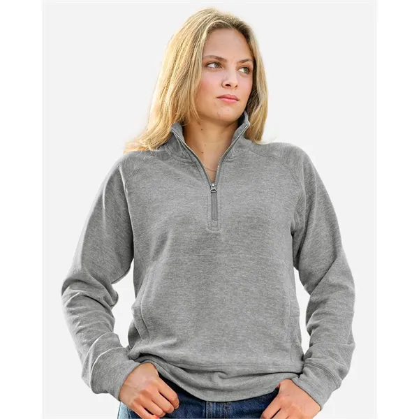 J. America Women's Electric Fleece Quarter-Zip Sweatshirt - J. America Women's Electric Fleece Quarter-Zip Sweatshirt - Image 0 of 8