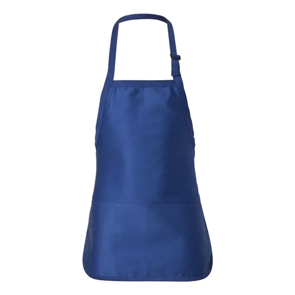Q-Tees Full-Length Apron with Pouch Pocket - Q-Tees Full-Length Apron with Pouch Pocket - Image 11 of 14