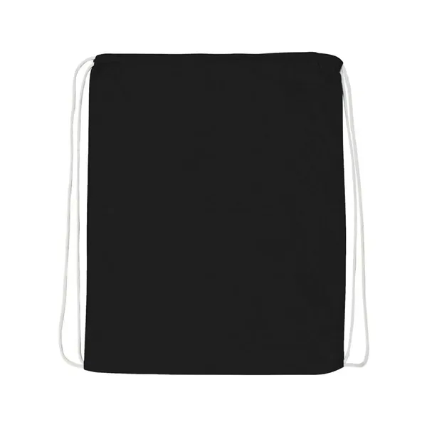 Q-Tees Economical Cotton Drawstring Bag