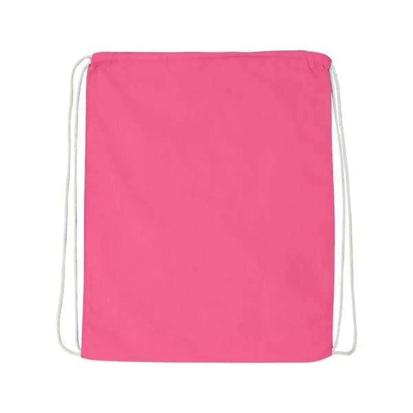 Custom Q-Tees Economical Cotton Drawstring Bag