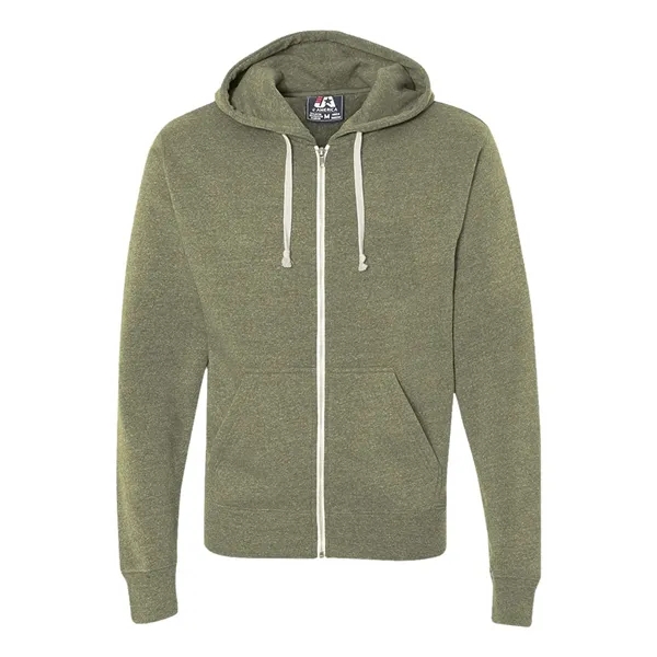 J. America Men's Triblend Full-Zip Hooded Sweatshirt - J. America Men's Triblend Full-Zip Hooded Sweatshirt - Image 13 of 16