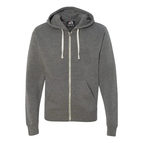 J. America Men's Triblend Full-Zip Hooded Sweatshirt - J. America Men's Triblend Full-Zip Hooded Sweatshirt - Image 15 of 16