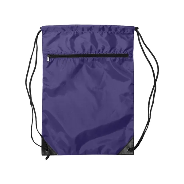 Liberty Bags Zippered Drawstring Backpack - Liberty Bags Zippered Drawstring Backpack - Image 7 of 14