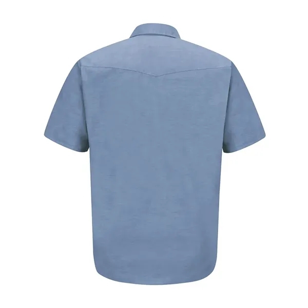 Red Kap Men's Deluxe Western Style Short Sleeve Shirt - Red Kap Men's Deluxe Western Style Short Sleeve Shirt - Image 2 of 2