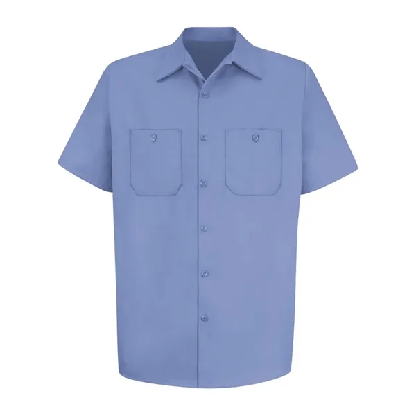 Red Kap Men's Tall Cotton Short Sleeve Uniform Shirt - Red Kap Men's Tall Cotton Short Sleeve Uniform Shirt - Image 5 of 10
