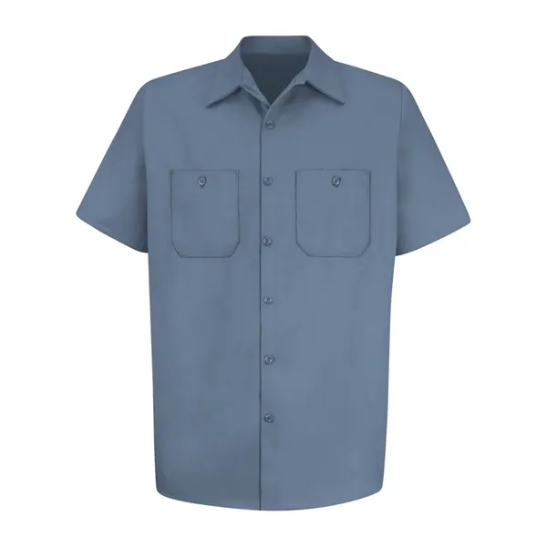 Red Kap Men's Tall Cotton Short Sleeve Uniform Shirt - Red Kap Men's Tall Cotton Short Sleeve Uniform Shirt - Image 9 of 10