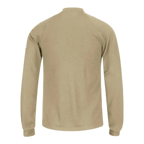 Bulwark Men's Long Sleeve Henley Shirt- CoolTouch®2 - Bulwark Men's Long Sleeve Henley Shirt- CoolTouch®2 - Image 4 of 6
