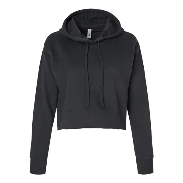 Next Level Women's Laguna Sueded Raw Edge Crop Hoodie Swe... - Next Level Women's Laguna Sueded Raw Edge Crop Hoodie Swe... - Image 1 of 14