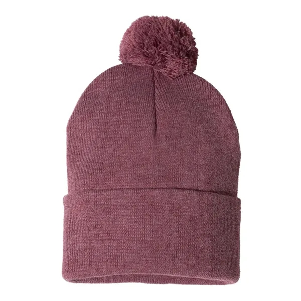 Sportsman 12" Pom-Pom Cuffed Beanie - Sportsman 12" Pom-Pom Cuffed Beanie - Image 21 of 64