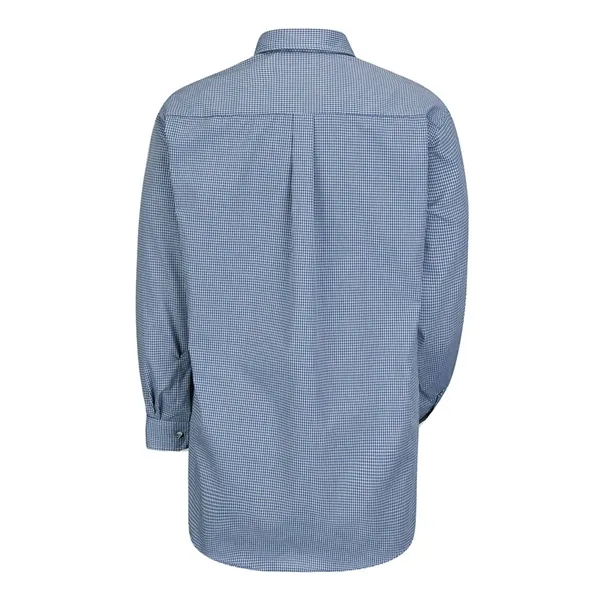 Red Kap Men's Mini-Plaid Uniform Long Sleeve Shirt - Red Kap Men's Mini-Plaid Uniform Long Sleeve Shirt - Image 10 of 12