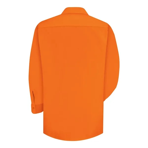 Red Kap Men's Enhanced Visibility Long Sleeve Work Shirt - Red Kap Men's Enhanced Visibility Long Sleeve Work Shirt - Image 2 of 4