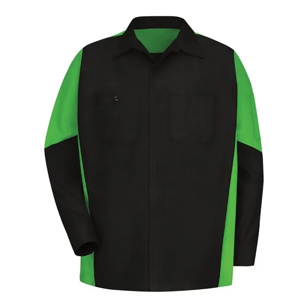 Red Kap Men's Long Sleeve Automotive Crew Shirt - Red Kap Men's Long Sleeve Automotive Crew Shirt - Image 5 of 17