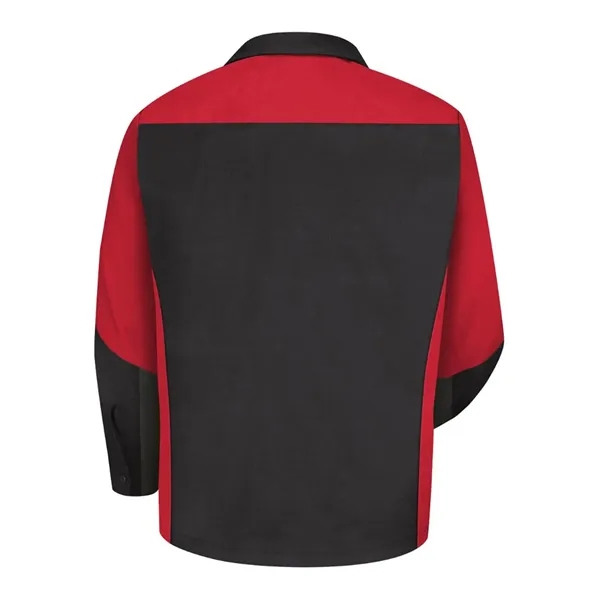 Red Kap Men's Long Sleeve Automotive Crew Shirt - Red Kap Men's Long Sleeve Automotive Crew Shirt - Image 8 of 17