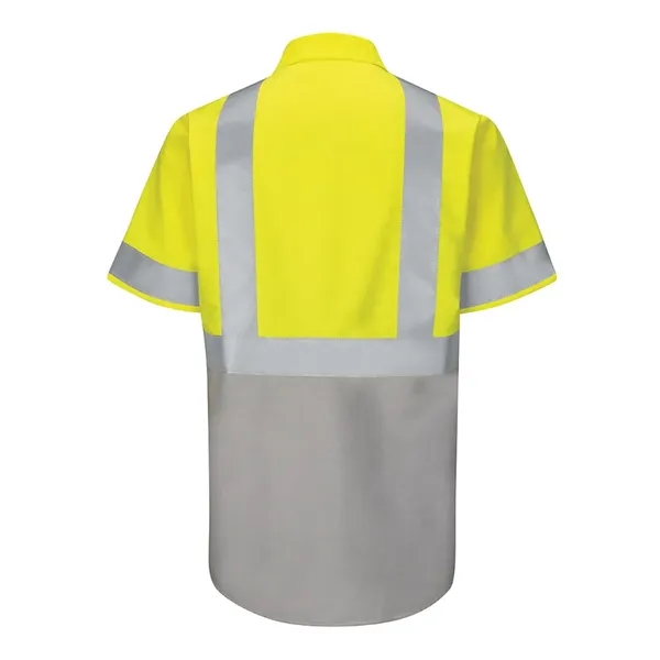 Red Kap Men's Enhanced & Hi-Visibility Work Shirt - Red Kap Men's Enhanced & Hi-Visibility Work Shirt - Image 6 of 10