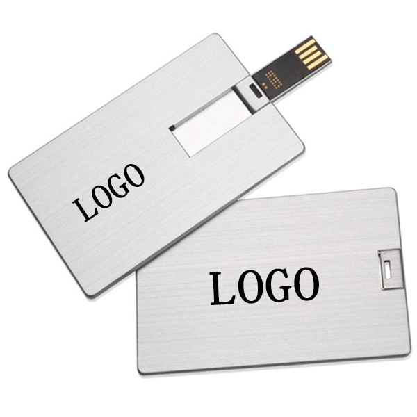 Metal Card USB Flash Drives - Metal Card USB Flash Drives - Image 0 of 3