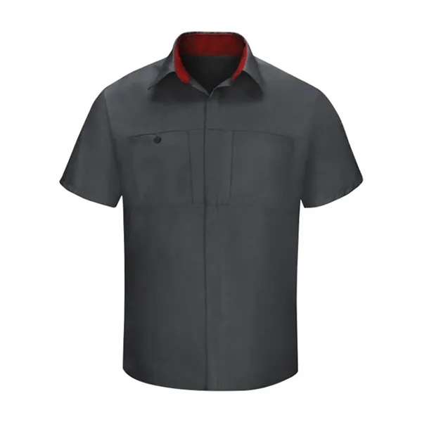 Red Kap Men's Tall Performance Plus Short Sleeve Shirt wi... - Red Kap Men's Tall Performance Plus Short Sleeve Shirt wi... - Image 7 of 16