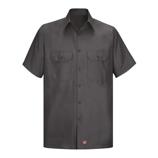 Red Kap Men's Ripstop Short Sleeve Work Shirt - Red Kap Men's Ripstop Short Sleeve Work Shirt - Image 3 of 12