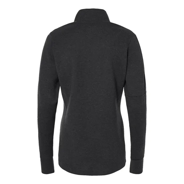 Adidas Women's 3-Stripes Quarter-Zip Sweater Pullover - Adidas Women's 3-Stripes Quarter-Zip Sweater Pullover - Image 4 of 12