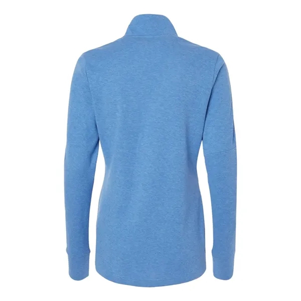 Adidas Women's 3-Stripes Quarter-Zip Sweater Pullover - Adidas Women's 3-Stripes Quarter-Zip Sweater Pullover - Image 8 of 12