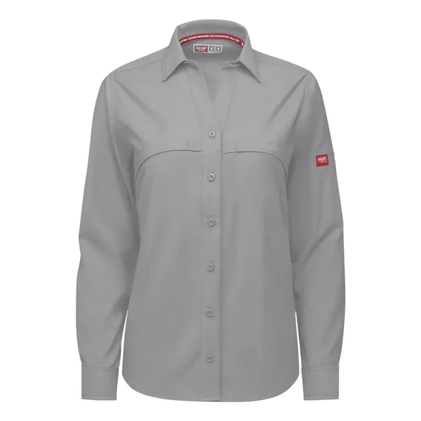 Red Kap Women's Cooling Long Sleeve Work Shirt - Red Kap Women's Cooling Long Sleeve Work Shirt - Image 5 of 6