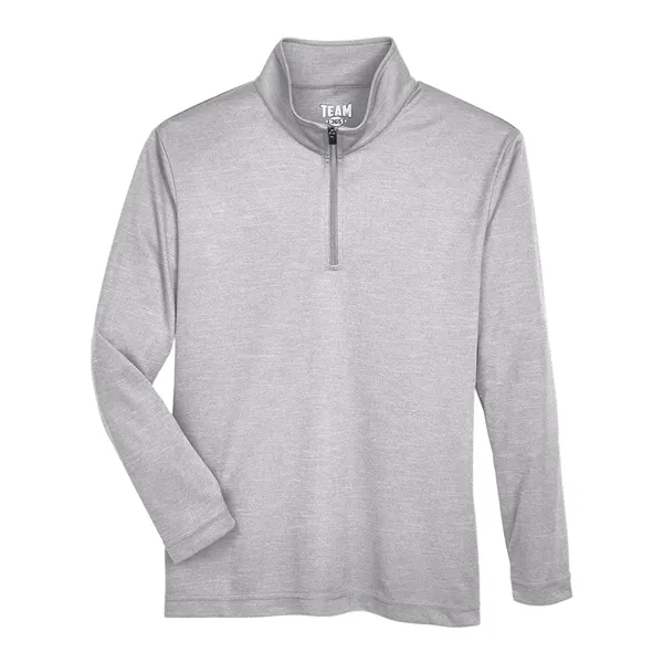 Team 365 Youth Zone Sonic Heather Performance Quarter-Zip...