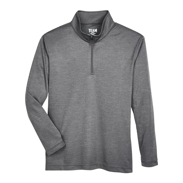 Team 365 Youth Zone Sonic Heather Performance Quarter-Zip...