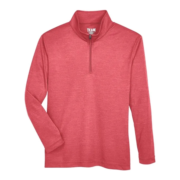 Team 365 Youth Zone Sonic Heather Performance Quarter-Zip...