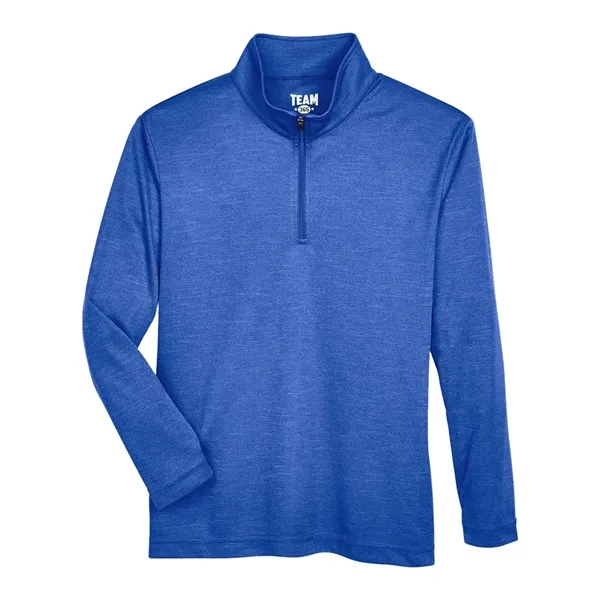 Team 365 Youth Zone Sonic Heather Performance Quarter-Zip...