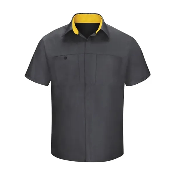 Custom Red Kap Men's Performance Plus Short Sleeve Shirt With Oi...