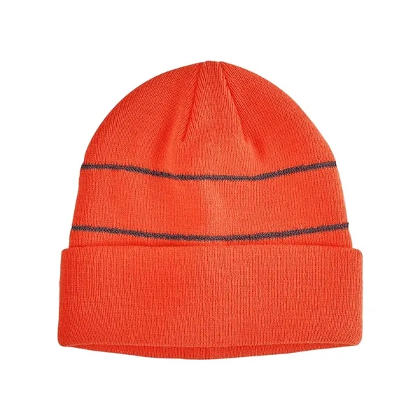 Big Accessories Reflective Cuffed Beanie