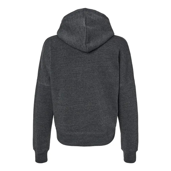 J. America Women's Crop Hooded Sweatshirt - J. America Women's Crop Hooded Sweatshirt - Image 8 of 14