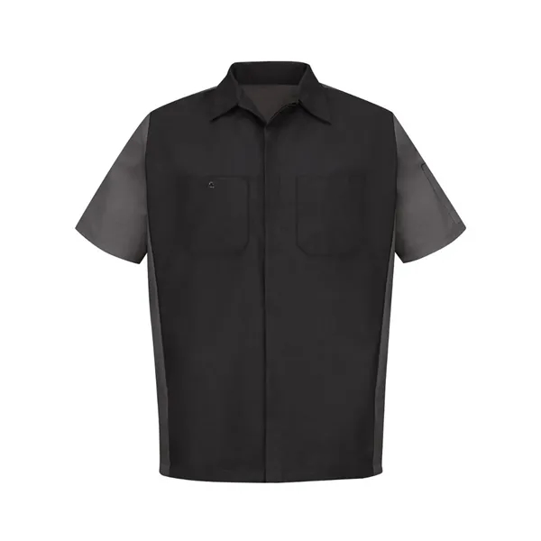 Red Kap Men's Short Sleeve Automotive Crew Shirt - Red Kap Men's Short Sleeve Automotive Crew Shirt - Image 3 of 18