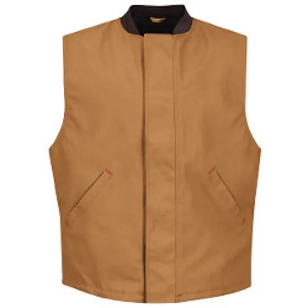 Red Kap Men's Blended Duck Insulated Vest - Red Kap Men's Blended Duck Insulated Vest - Image 0 of 4