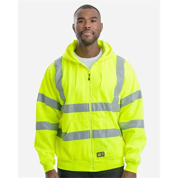 Berne Apparel Men's Berne Hi-Vis Class 3 Lined Hooded Swe... - Berne Apparel Men's Berne Hi-Vis Class 3 Lined Hooded Swe... - Image 0 of 1