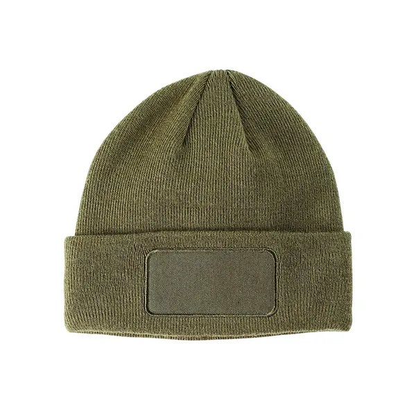 Big Accessories Patch Beanie - Big Accessories Patch Beanie - Image 0 of 6