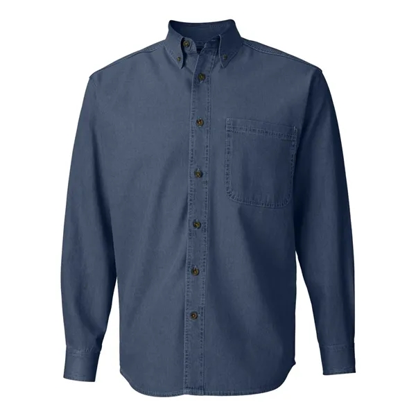 Sierra Pacific Men's Tall Denim Shirt - Sierra Pacific Men's Tall Denim Shirt - Image 1 of 6