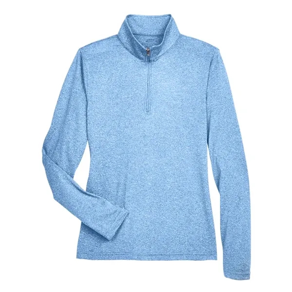 UltraClub Women's Cool & Dry Heathered Performance Quarte...