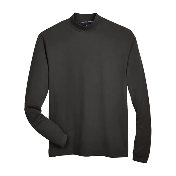Custom Devon & Jones Unisex Sueded Jersey Mock Neck T-Shirt