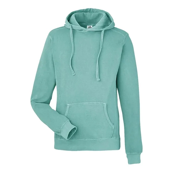 J. America Unisex Pigment-Dyed Fleece Hooded Sweatshirt - J. America Unisex Pigment-Dyed Fleece Hooded Sweatshirt - Image 9 of 12