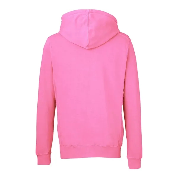 J. America Unisex Pigment-Dyed Fleece Hooded Sweatshirt - J. America Unisex Pigment-Dyed Fleece Hooded Sweatshirt - Image 12 of 12
