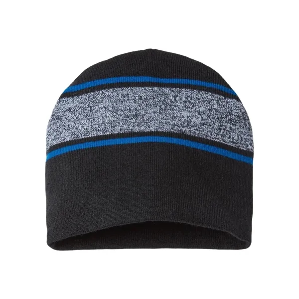 CAP AMERICA USA-Made Variegated Striped Beanie - CAP AMERICA USA-Made Variegated Striped Beanie - Image 0 of 3